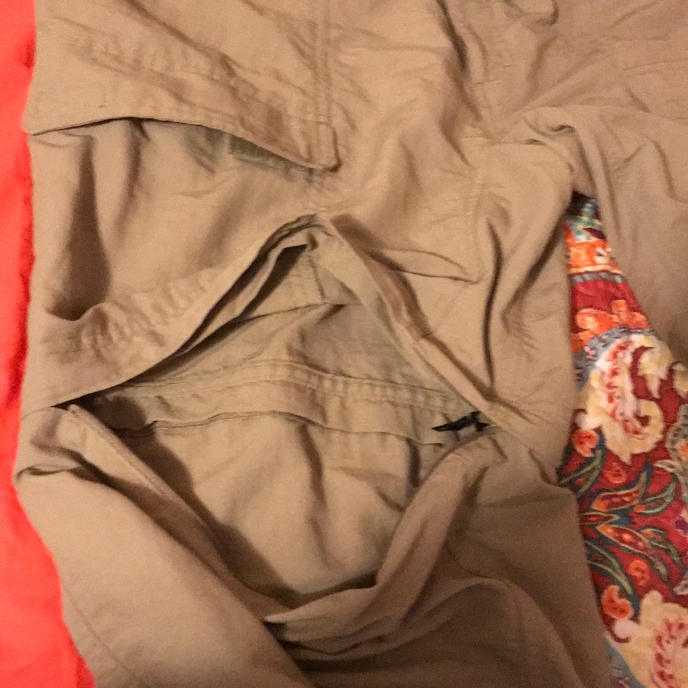 The North Face capris or long pants with belt